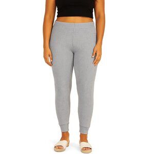 DYI Women's Waffle Jogger Pants Folkstone Heather Grey Size Large